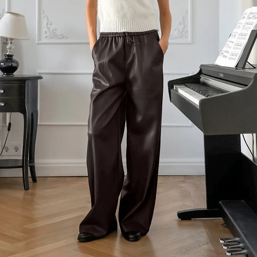 NOLA™ | FAUX LEATHER RELAXED TROUSER