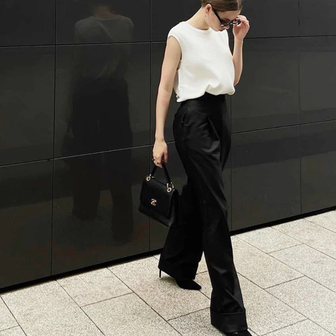 NOLA™ | CLASSIC TAILORED WIDE-LEG PANTS