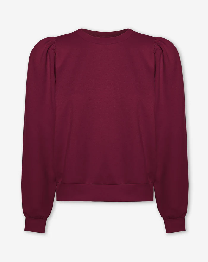 NOLA™ | PUFF-SLEEVE SWEATSHIRT RED