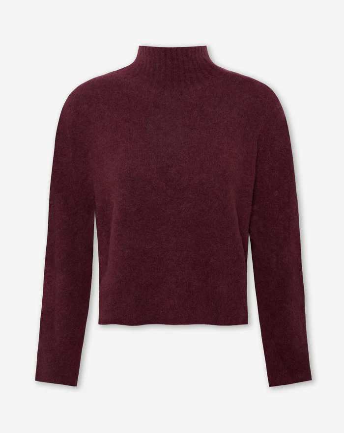 NOLA™ | MOCK NECK SWEATER RED