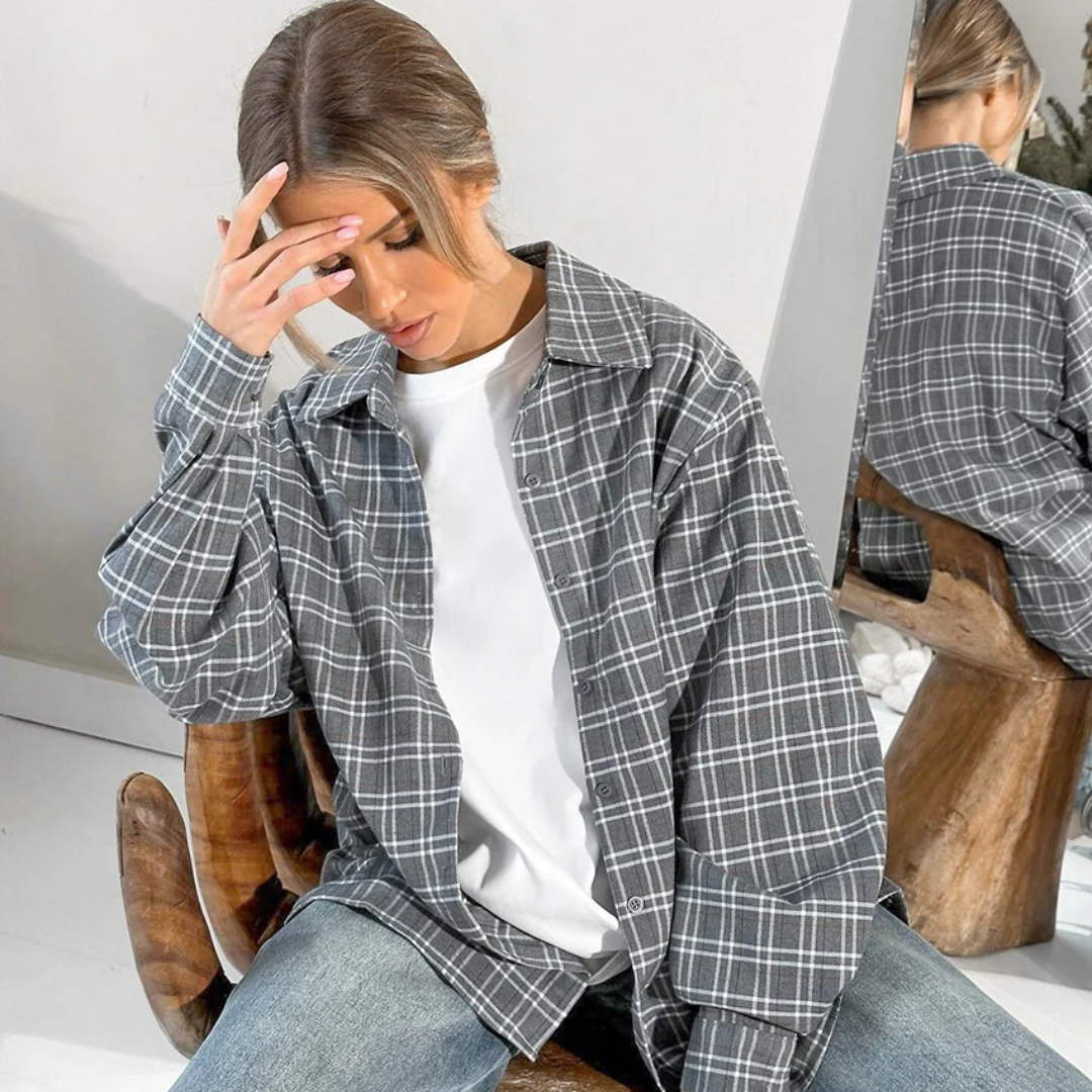 NOLA™ | CLASSIC OVERSIZED PLAID SHIRT