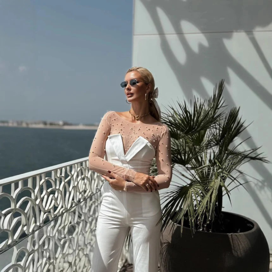 NOLA™ | PEARL EMBELLISHED JUMPSUIT