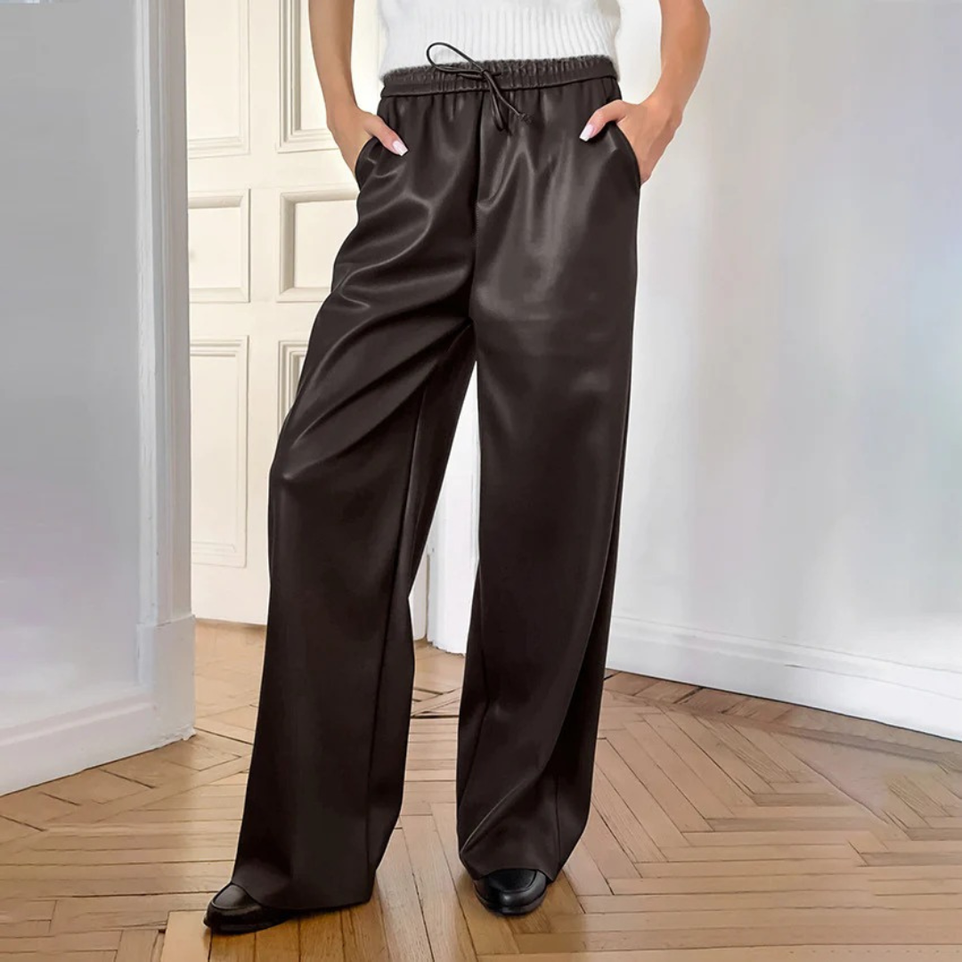 NOLA™ | FAUX LEATHER RELAXED TROUSER