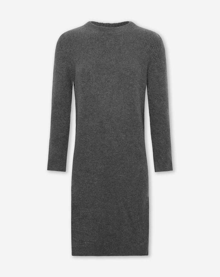 NOLA™ | LONG-SLEEVE KNIT DRESS GREY