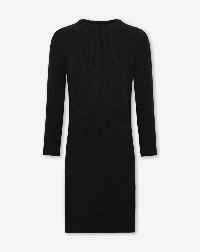 NOLA™ | LONG-SLEEVE KNIT DRESS BLACK