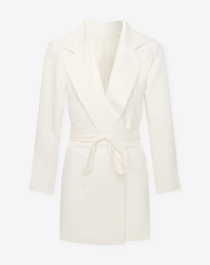 NOLA™ | TAILORED BLAZER DRESS CREAM