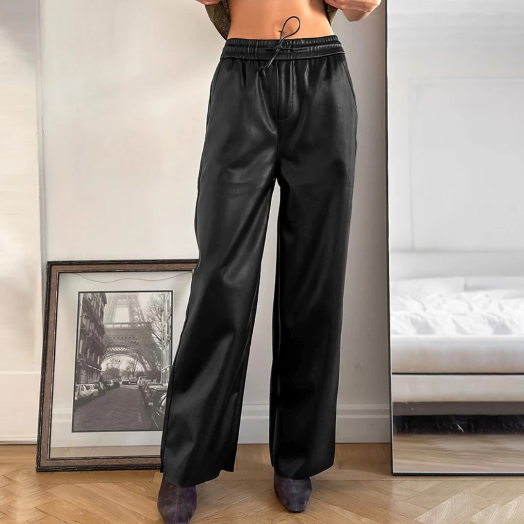 NOLA™ | FAUX LEATHER RELAXED TROUSER