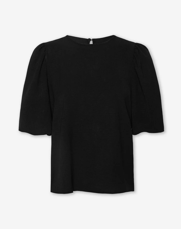 NOLA™ | PUFF SLEEVE TOP BLACK