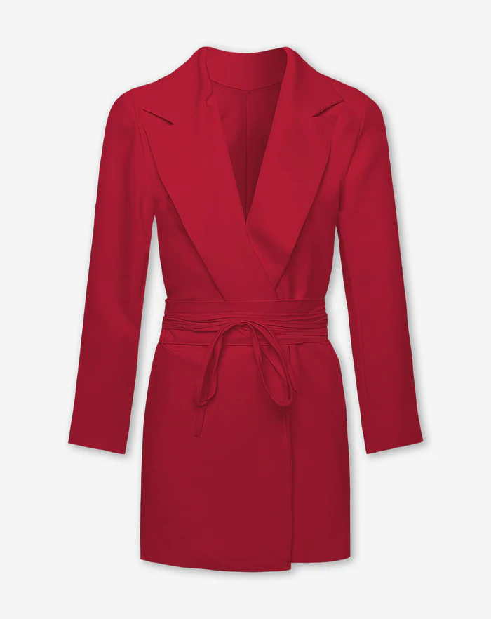 NOLA™ | TAILORED BLAZER DRESS RED