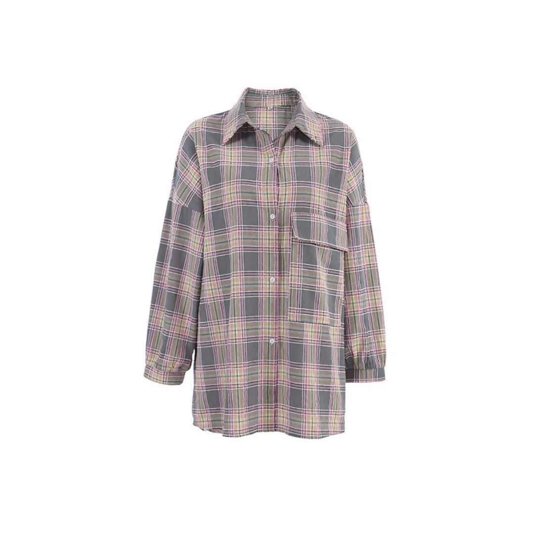 NOLA™ | OVERSIZED PLAID FLANNEL SHIRT