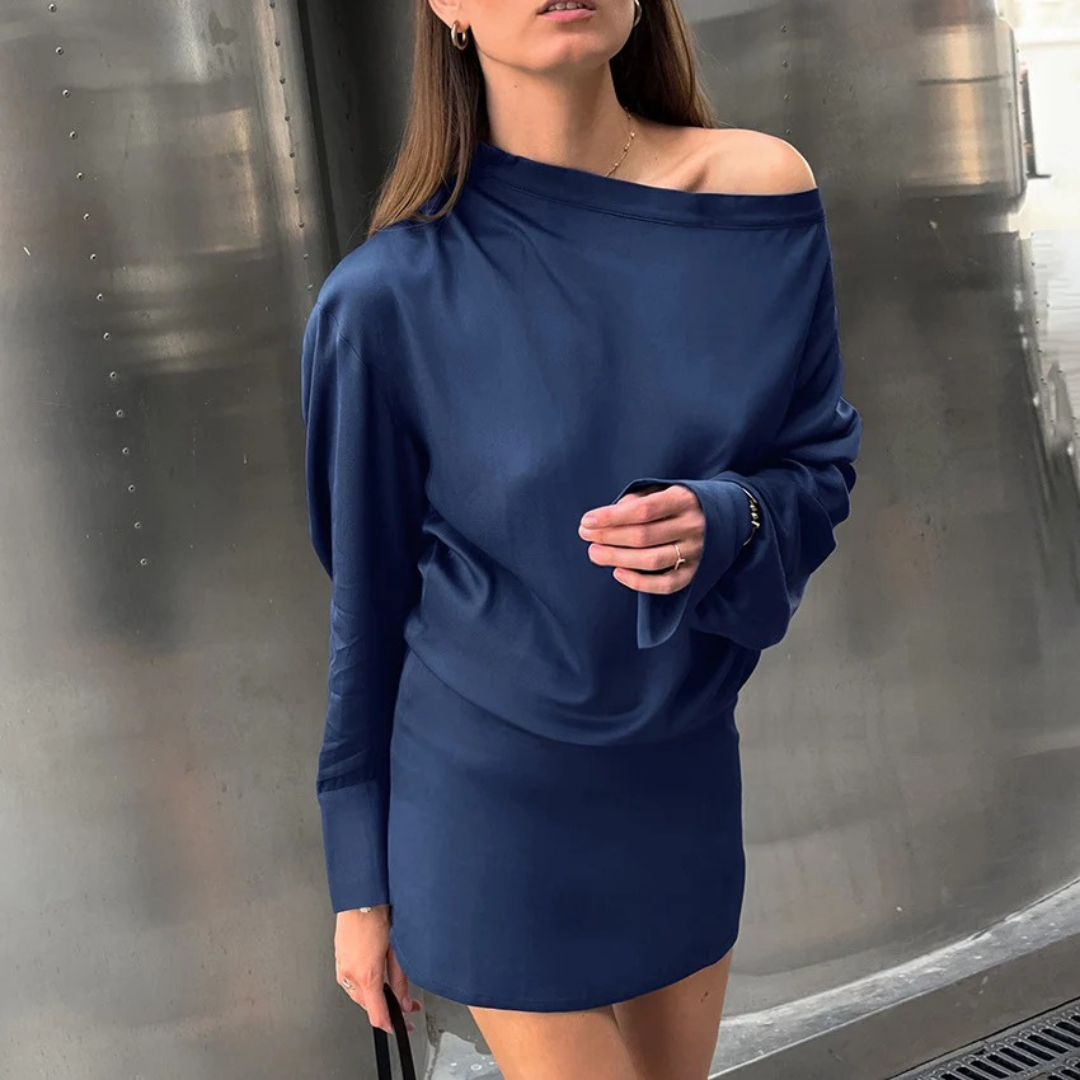 NOLA™ | DRAPED SATIN MINI DRESS