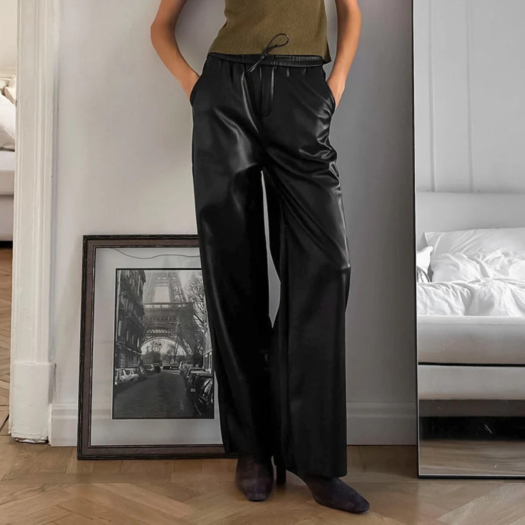 NOLA™ | FAUX LEATHER RELAXED TROUSER