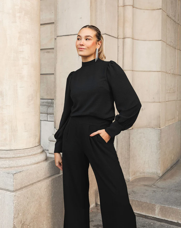 NOLA™ | PUFF BLOUSE BLACK