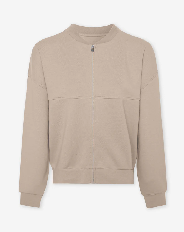 NOLA™ | FULL ZIP SWEATSHIRT BEIGE