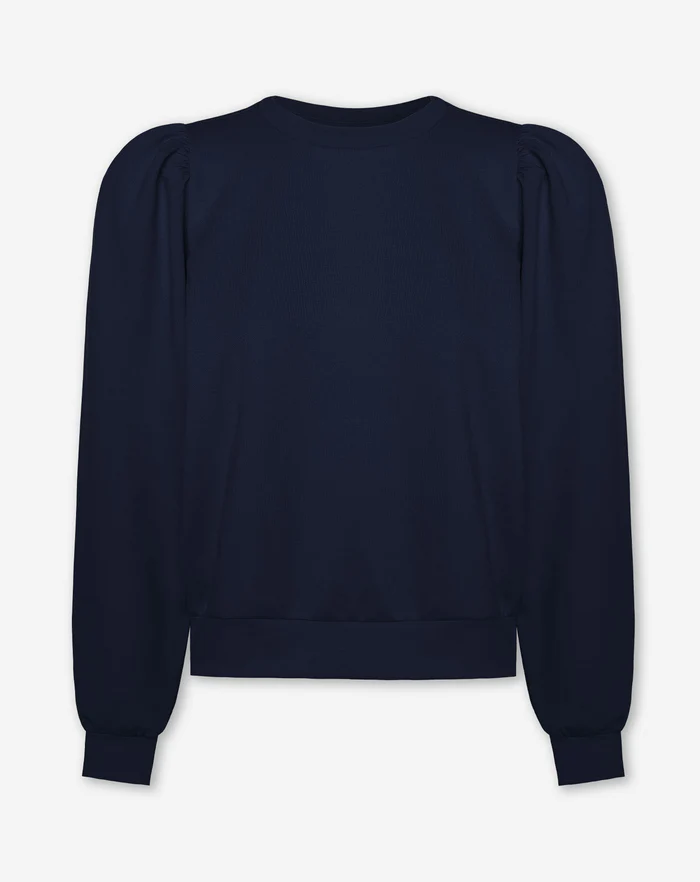 NOLA™ | PUFF-SLEEVE SWEATSHIRT NAVY