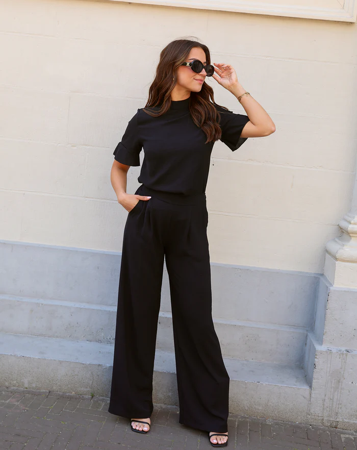 NOLA™ | WIDE-LEG PANTALON BLACK