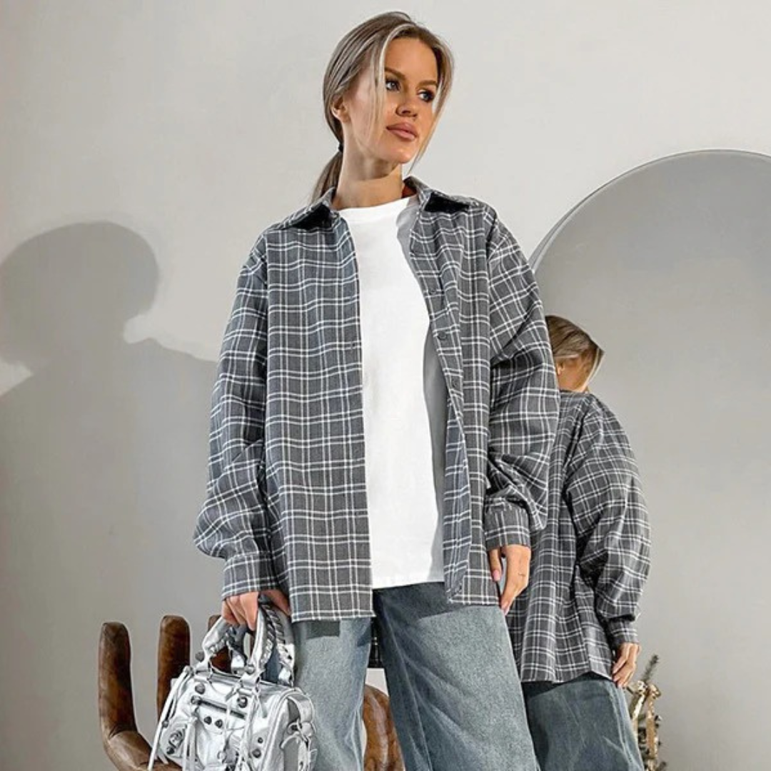 NOLA™ | CLASSIC OVERSIZED PLAID SHIRT