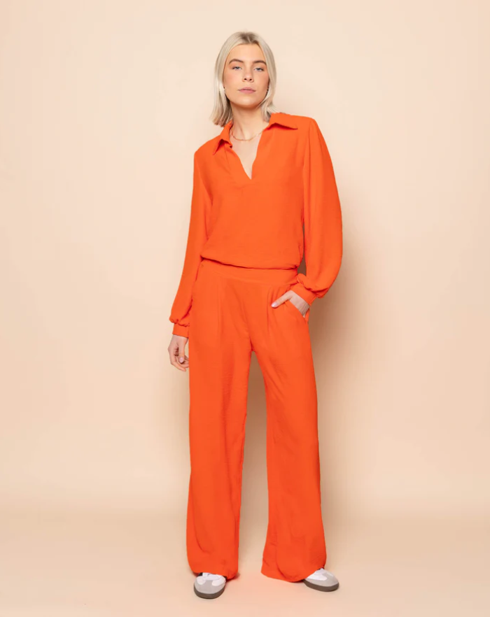 NOLA™ | WIDE-LEG PANTALON ORANGE