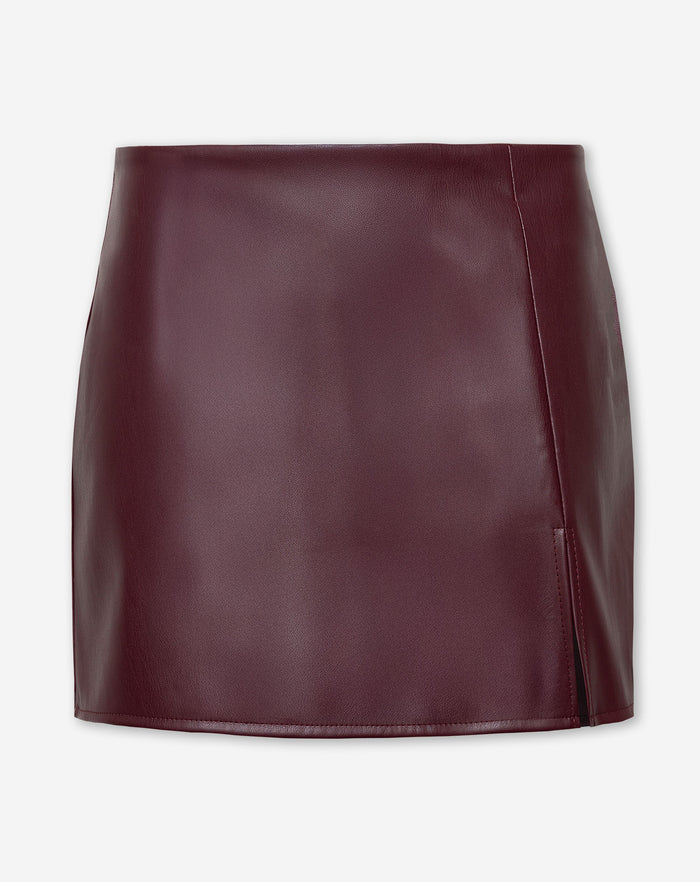 NOLA™ | LEATHER SKORT RED