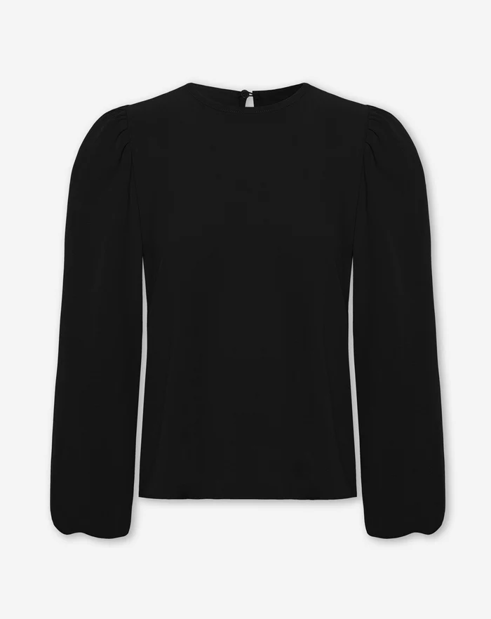 NOLA™ | PUFF SLEEVE SWEATER BLACK