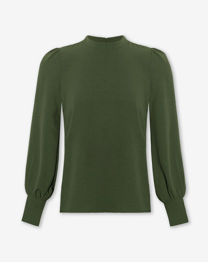 NOLA™ | PUFF BLOUSE GREEN