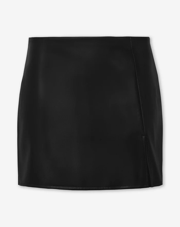 NOLA™ | LEATHER SKORT BLACK