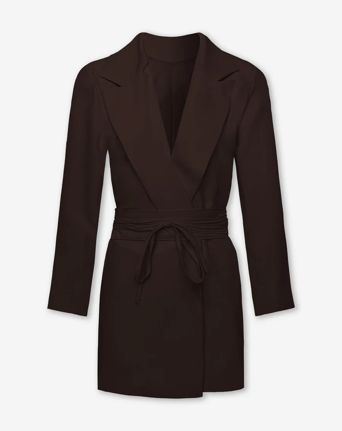 NOLA™ | TAILORED BLAZER DRESS BROWN