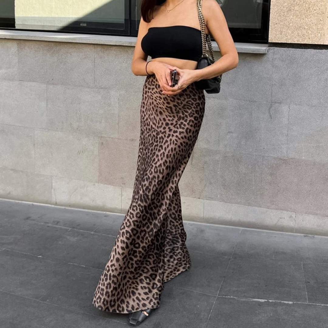 NOLA™ | LEOPARD PRINT MAXI SKIRT