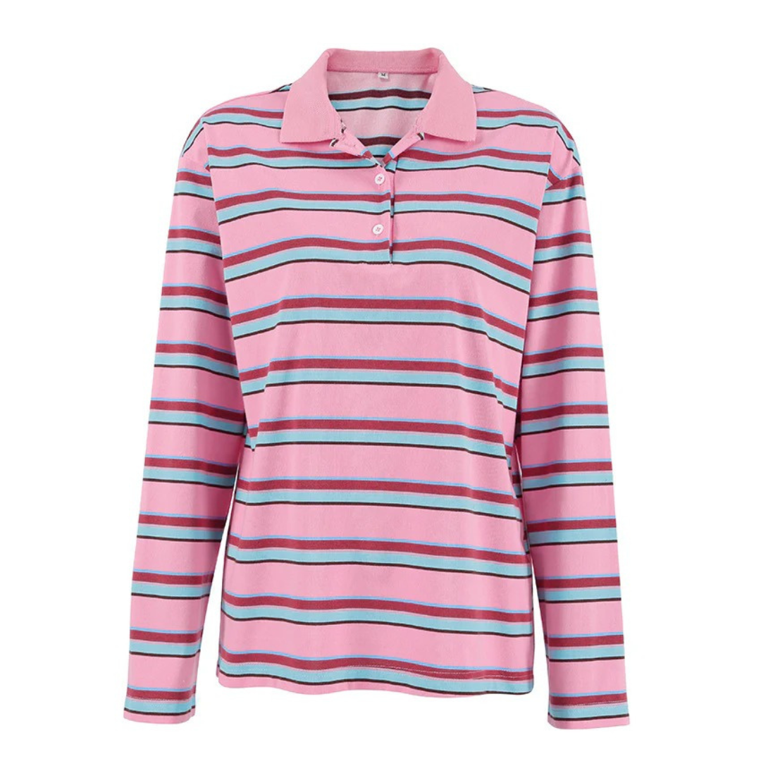 NOLA™ | OVERSIZED STRIPED RUGBY SHIRT